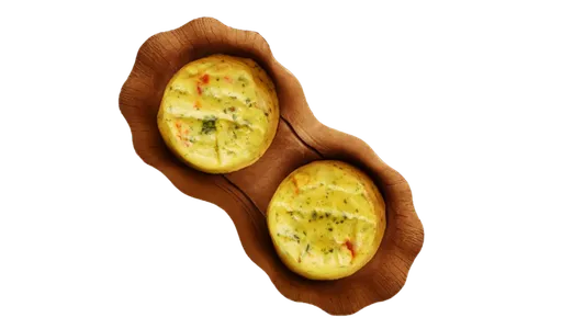 Egg White Bites with Three Cheese & Red Pepper
