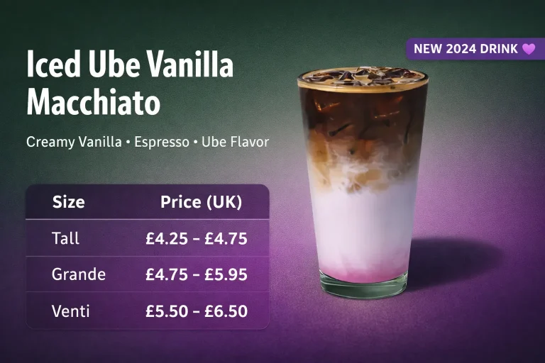 Iced Ube Vanilla Macchiato Starbucks UK