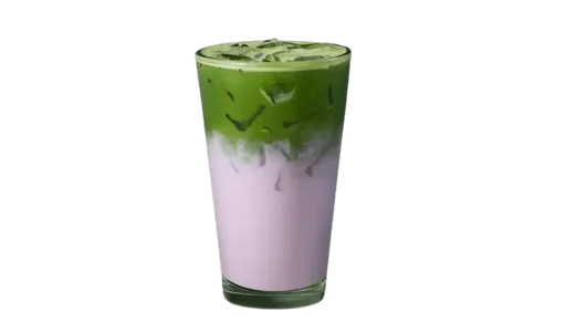 Iced Ube Vanilla Matcha Latte