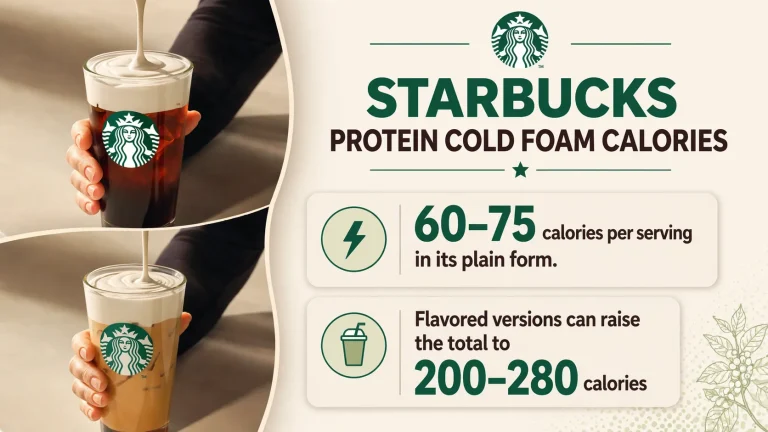 calories in starbucks protein cold foam