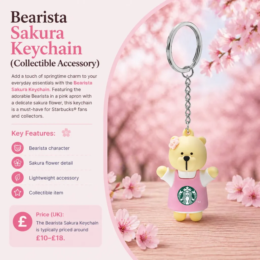 Bearista Sakura Keychain