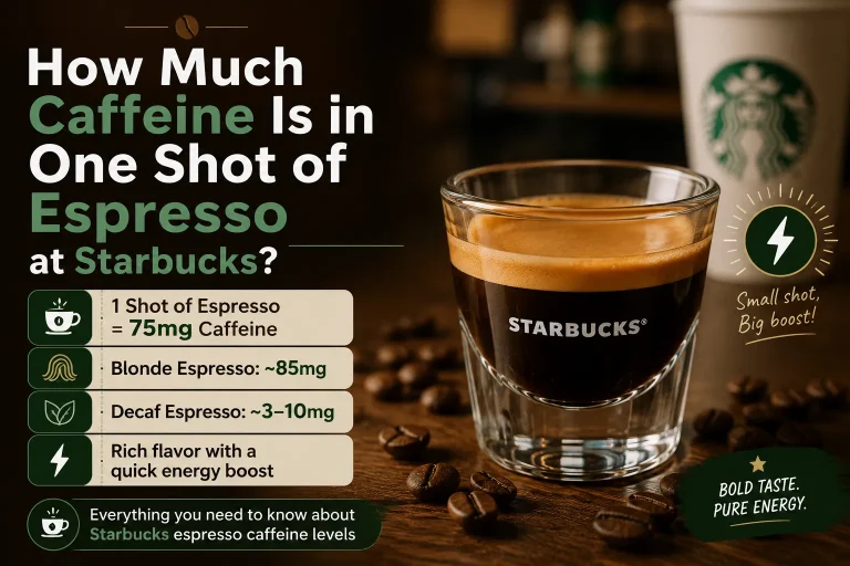 How Much Caffeine Is in One Shot of Espresso at Starbucks