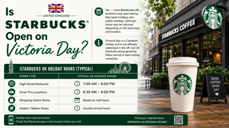 Is Starbucks Open on Victoria Day