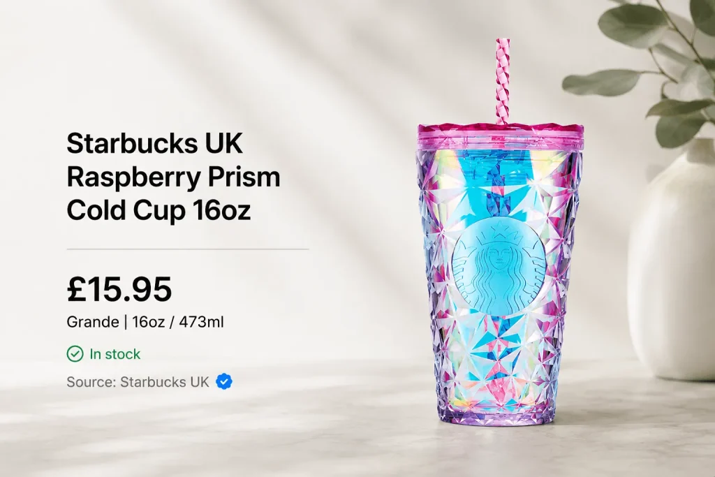 Raspberry Prism Cold Cup 16oz