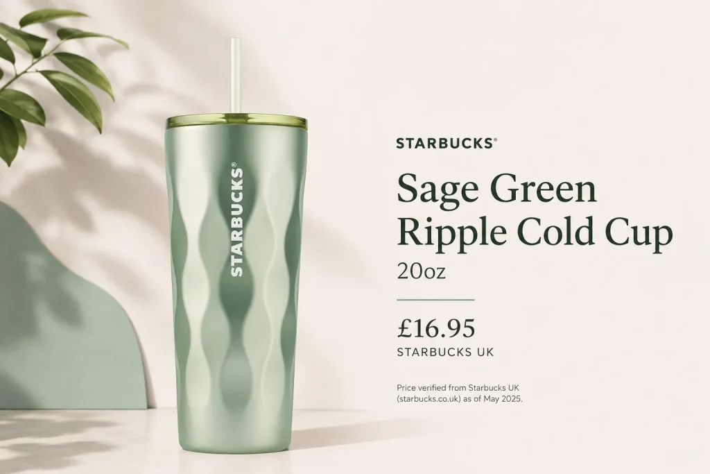 Sage Green Ripple Cold Cup 20oz