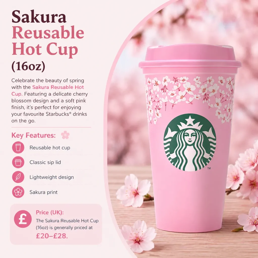 Sakura Reusable Hot Cup (16oz)