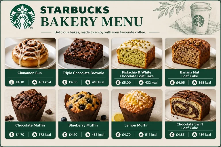 Starbucks Bakery Menu