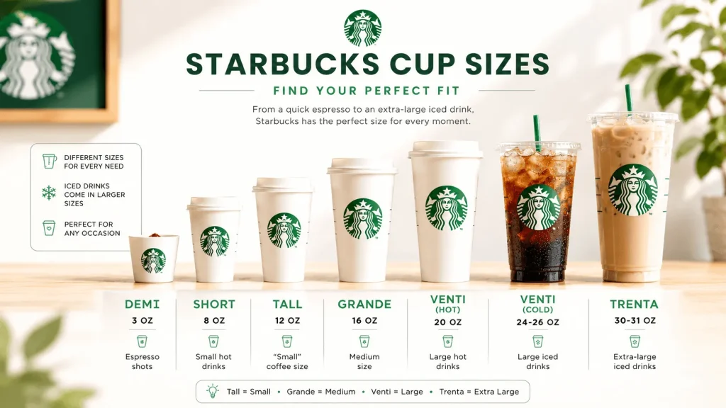 Starbucks Cup Sizes