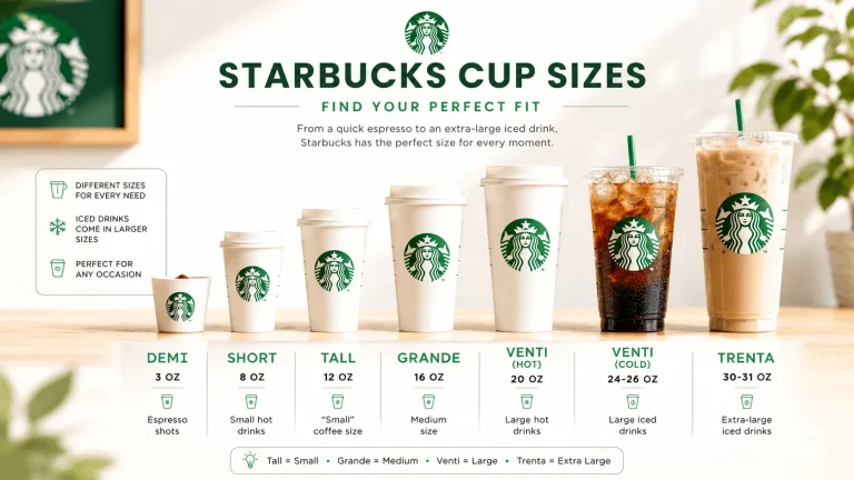 Starbucks Cup Sizes