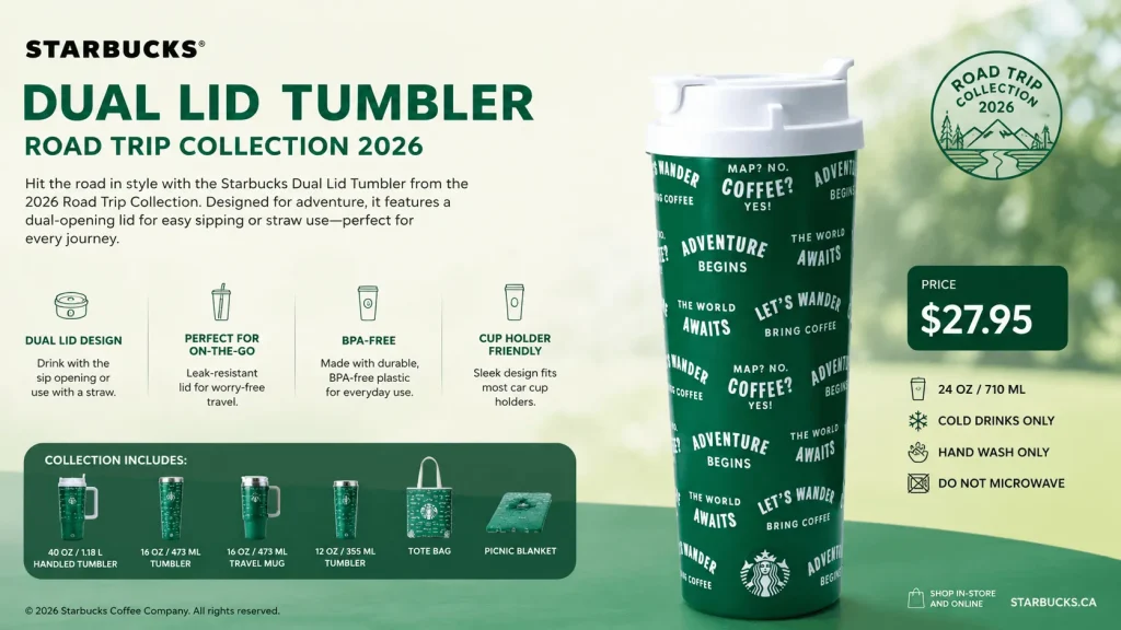 Starbucks Dual Lid Tumbler