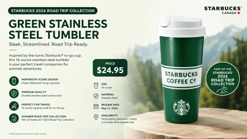 Starbucks Green Stainless Steel Tumbler