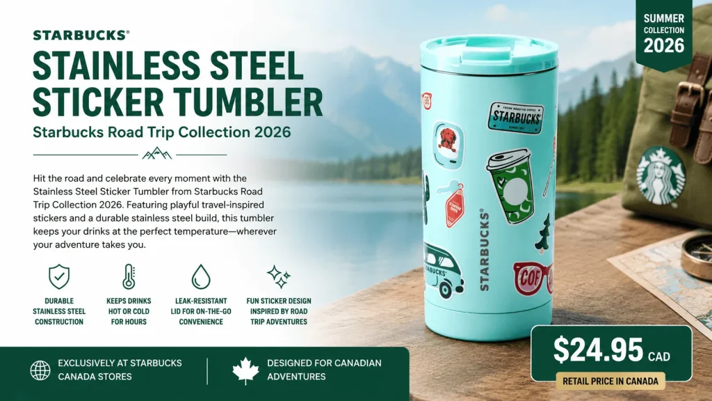 Starbucks Stainless Steel Sticker Tumbler