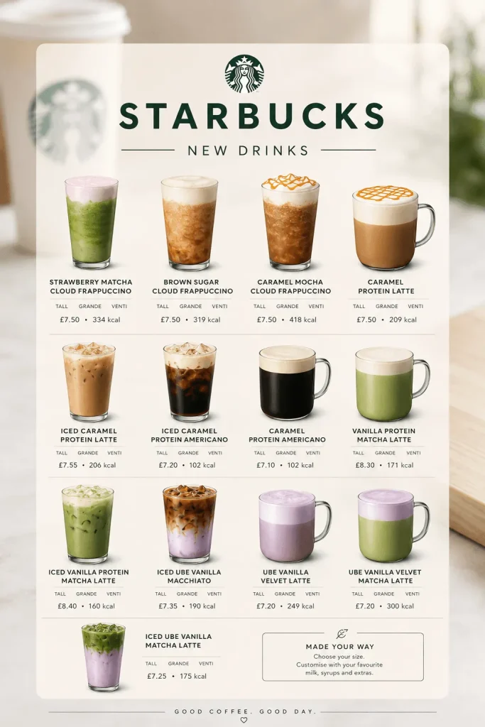 starbucks Summer Menu uk