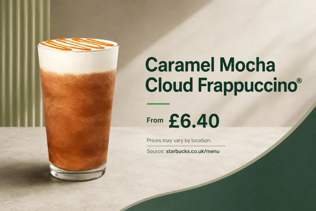 starbucks uk Caramel Mocha Cloud Frappuccino