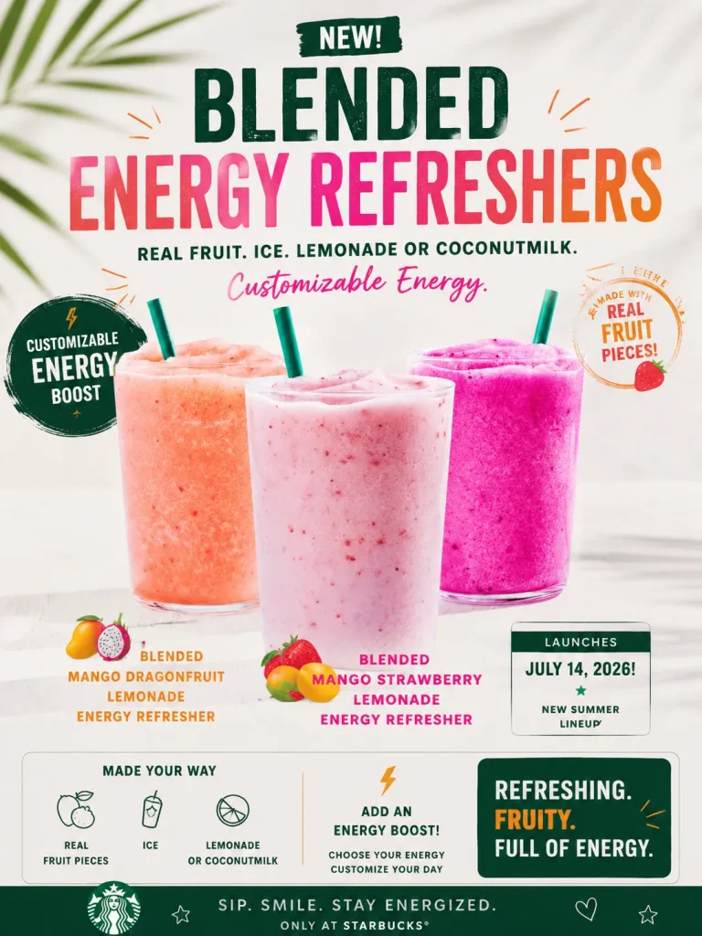 New Blended Energy Refreshers
