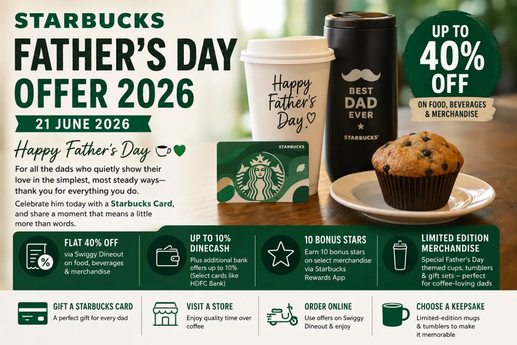 Starbucks Father’s Day Offer