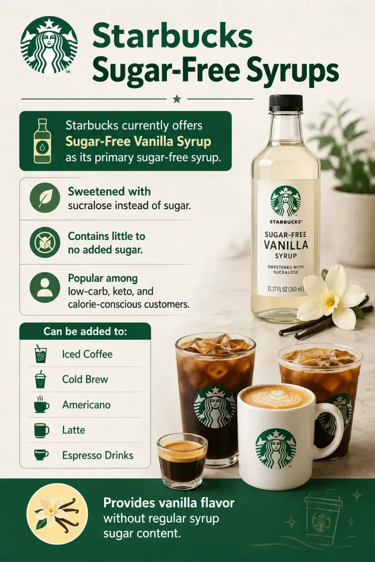 Starbucks sugar-free syrups