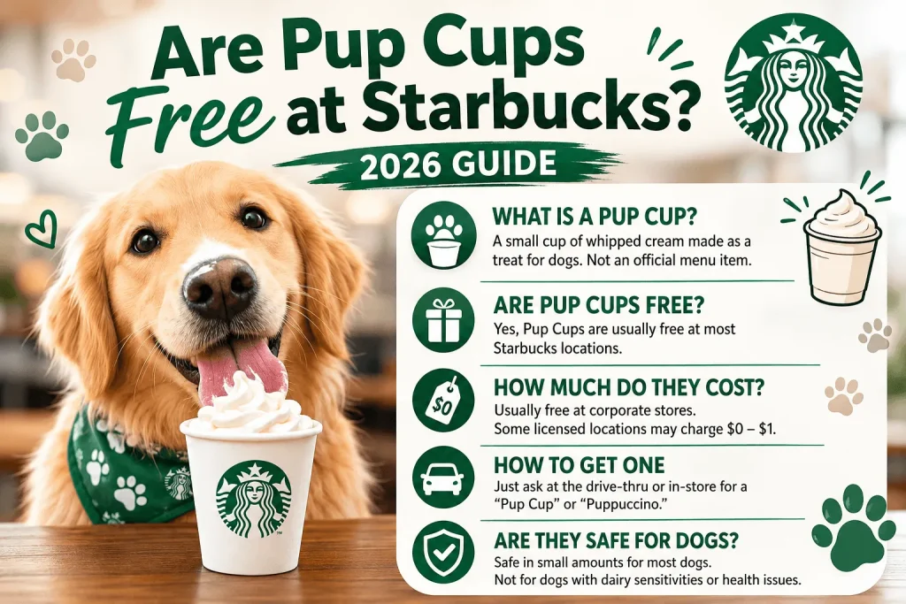 Starbucks Pup Cup price, calories, and safety for dogs – Puppuccino cost and details